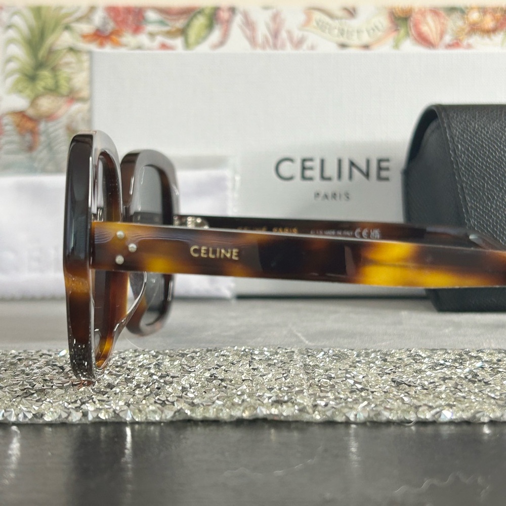 🎁 Celine Havana Brown Tortoise Sunglasses - Picture 4 of 11